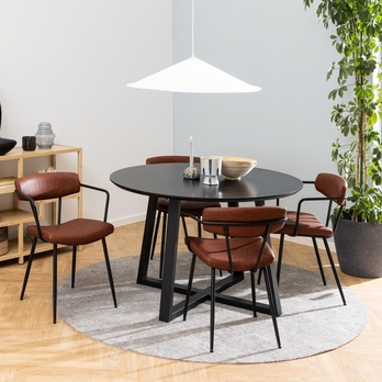 Jedálenský stôl MALIKA čierna 1