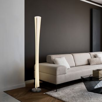 Stojacia lampa MALINDA antracitová/priehľadná 1