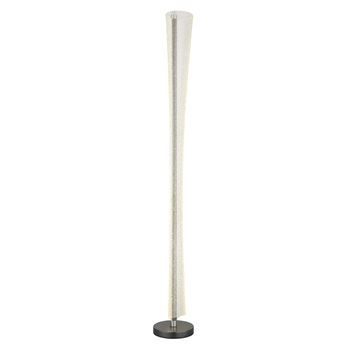 Stojacia lampa MALINDA antracitová/priehľadná 2