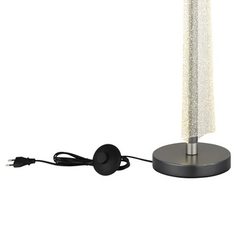 Stojacia lampa MALINDA antracitová/priehľadná 8