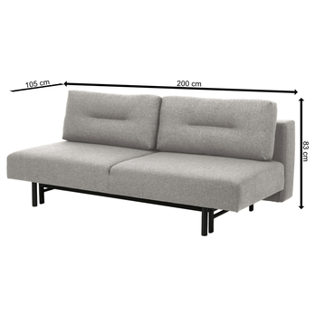 Pohovka MALLING sivá 10