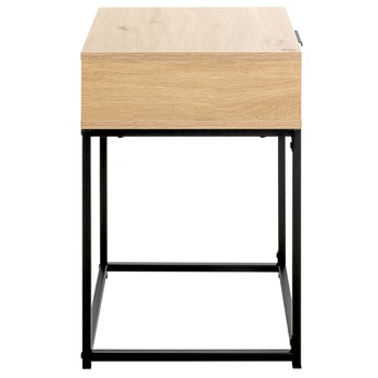 Konzolový stolík MALMÖ 3 čierna/dub 3