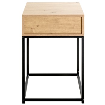 Konzolový stolík MALMÖ 3 čierna/dub 4