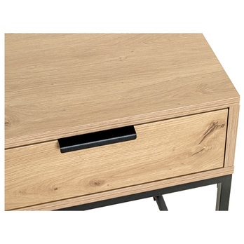 Konzolový stolík MALMÖ 3 čierna/dub 6