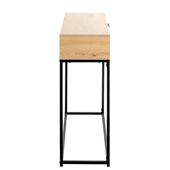 Konzolový stolík MALMO dub svetlý/čierna 2