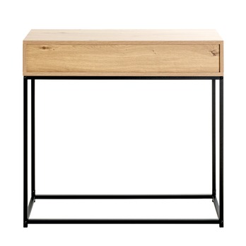 Konzolový stolík MALMO dub svetlý/čierna 3