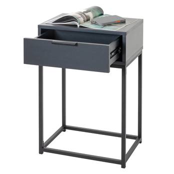 Prístavný stolík MALMÖ antracitová 1