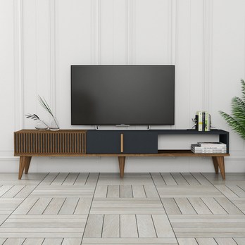 TV komoda  MALOMA 2 orech/antracitová 5