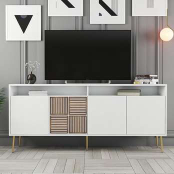 Komoda MALOMA 4 biela/zlatá 5