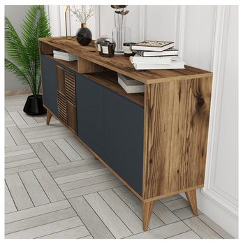 Komoda MALOMA orech/antracitová 4