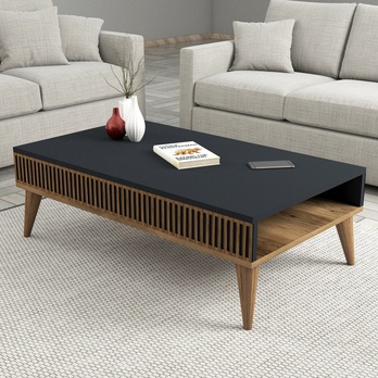 Konferenčný stolík MALOMA orech/antracitová 1