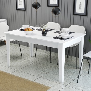 Jedálenský stôl MALOMA biela 1