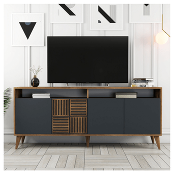 Komoda MALOMA orech/antracitová 1