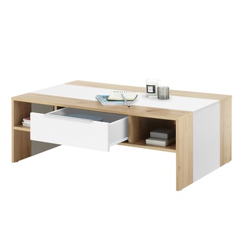 Konferenčný stolík MALOU dub/biela 1