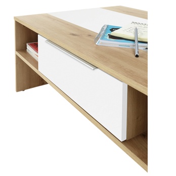 Konferenčný stolík MALOU dub/biela 2