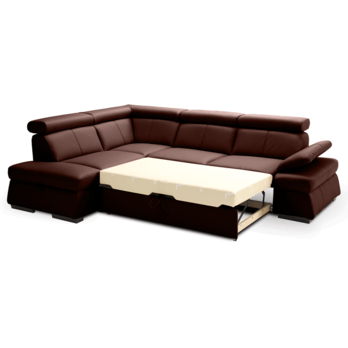 Sedacia súprava MALPENSA ľavá, tmavohnedá 1