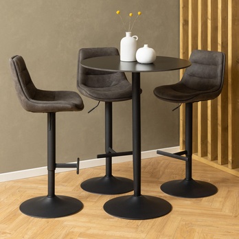 Barový stôl MALTA 80 čierna 1