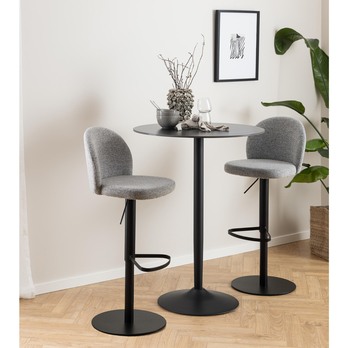 Barový stôl MALTA 80 čierna 6