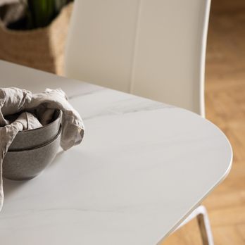 Jedálenský stôl MALTA biela 5