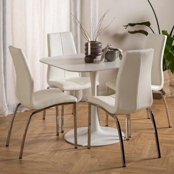 Jedálenský stôl MALTA biela 6