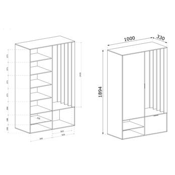 Predsieňová stena MALU dub artisan 1
