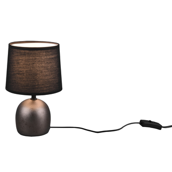Stolná lampa MALU čierna/nikel antik 2