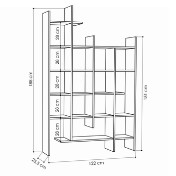 Knižnica MANCO mocca 2