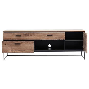 TV stolík MANHATTAN dub havelland cognac/grafit, šírka 175 cm 5