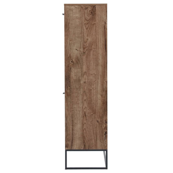 Vitrína MANHATTAN dub havelland cognac/grafit, šírka 110 cm 8