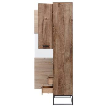 Vitrína MANHATTAN dub havelland cognac/grafit, šířka 79 cm 8