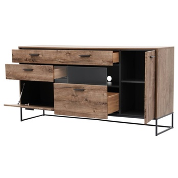 Komoda MANHATTAN dub havelland cognac/grafit 2