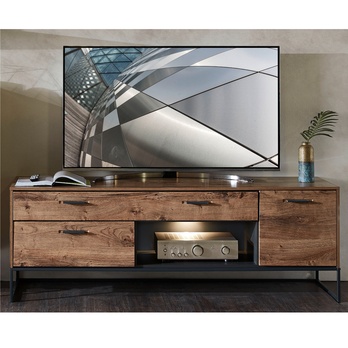 TV stolík MANHATTAN dub havelland cognac/grafit, šírka 175 cm 1