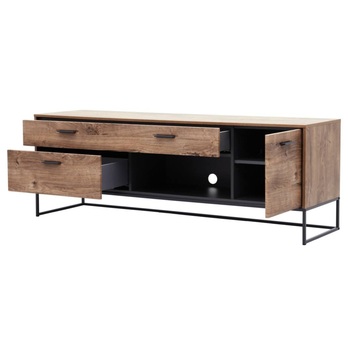 TV stolík MANHATTAN dub havelland cognac/grafit, šírka 175 cm 2