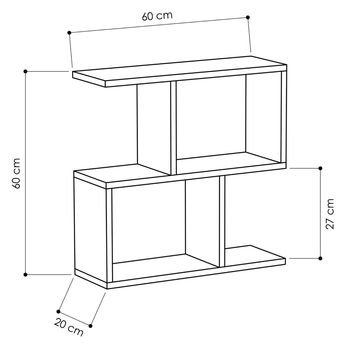 Prístavný stolík MANIA biela 2