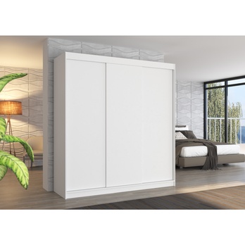 Šatníková skriňa MANOL biela 1