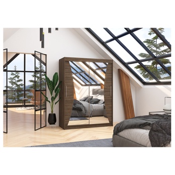 Šatníková skriňa MANOLI čokoládovo hnedá 1