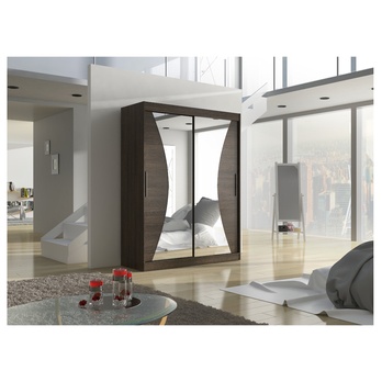 Šatníková skriňa MANOLI čokoládovo hnedá 3