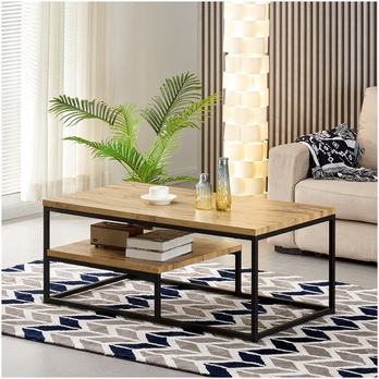 Konferenčný stolík MANTOVA dub/čierna 1