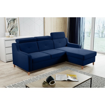 Sedacia súprava MARBELLA pravá, modrá 1