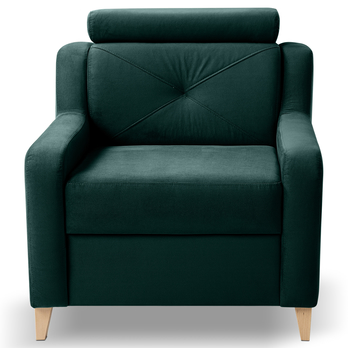 Kreslo MARBELLA tmavozelená 1