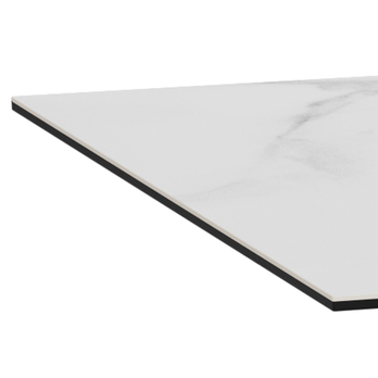 Jedálenský stôl MARBELLA biela/matná čierna 6