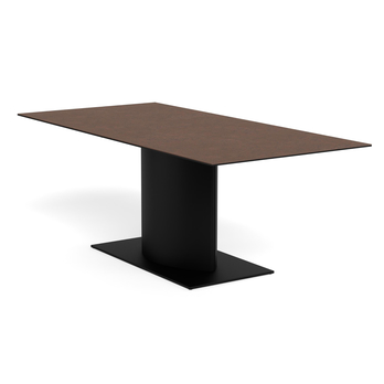 Jedálenský stôl MARBELLA hnedá/matná čierna 1