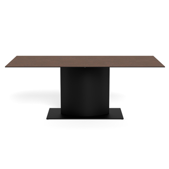 Jedálenský stôl MARBELLA hnedá/matná čierna 2