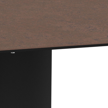 Jedálenský stôl MARBELLA hnedá/matná čierna 5