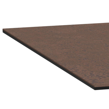 Jedálenský stôl MARBELLA hnedá/matná čierna 6