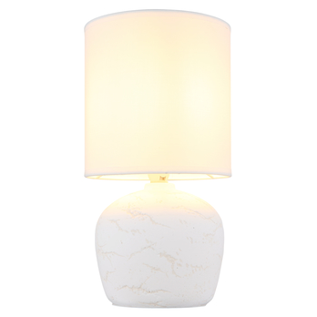 Stolná lampa MARBLE biela 3
