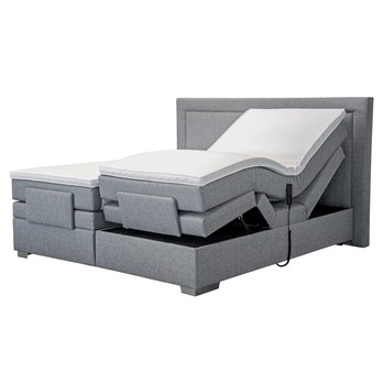 Posteľ boxspring MARGO sivá, 180x200 cm 3
