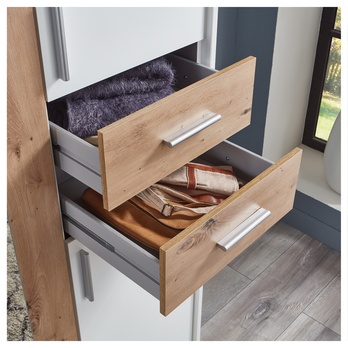 Šatníková skriňa MARGRET 654 biela/dub artisan 3