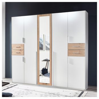 Šatníková skriňa MARGRET 655 biela/dub artisan 1