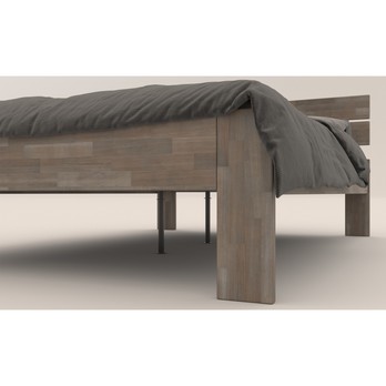 Posteľ MÁRIA I buk olej sivá, 120x200 cm 3